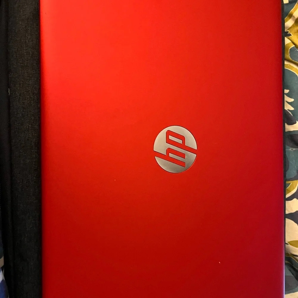 HP laptop red gently used